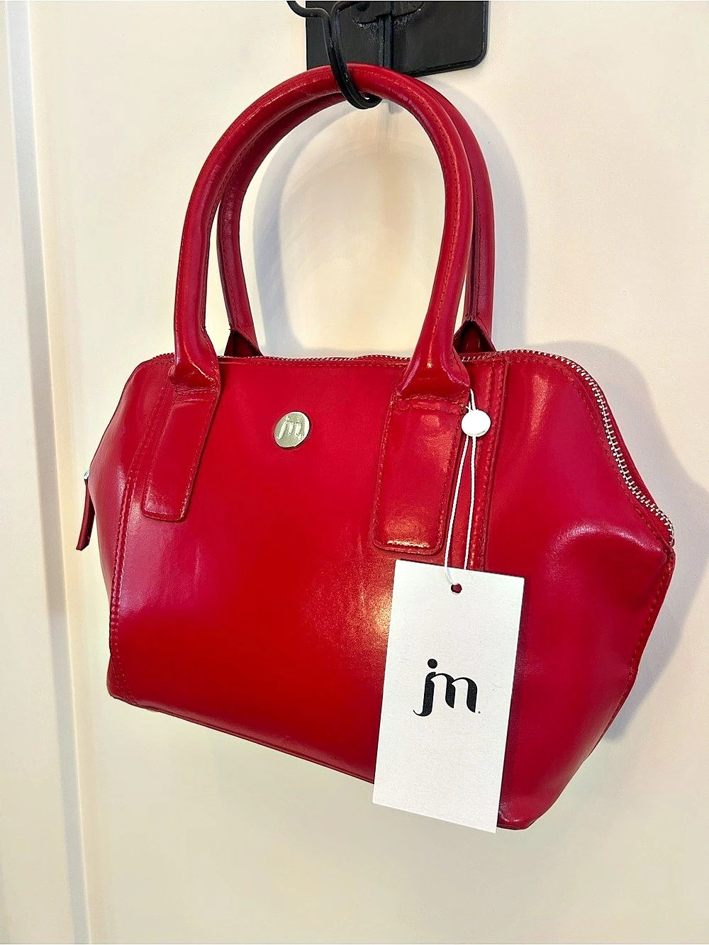Jessica Moore JM Bowler Bag Bowler Bag in Red NWT